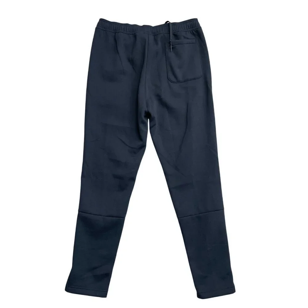 NEW Adidas Men's L Navy Tapered Sweatpants FL Taper Pant Style Elastic Waistband